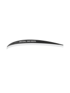 Alpinestars Vision 8-5-3 Roll Off Mud Strip, accessoire pour lunettes de motocross, noir et blanc, bande de visière adhésive incurvée avec l'inscription « ONE GOAL. ONE VISION. », conçue pour détourner l'eau et la boue par-dessus le film roll-off