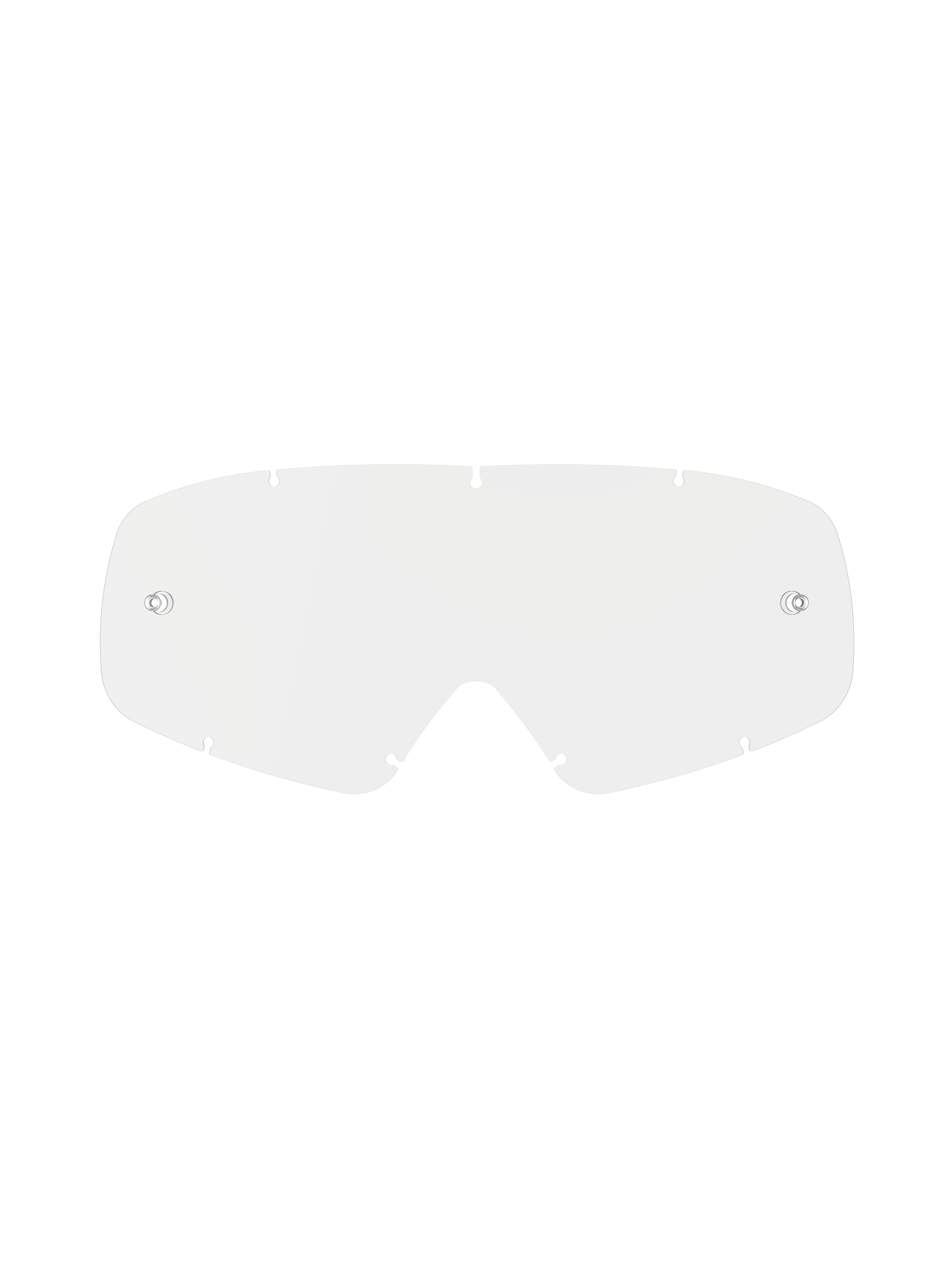Alpinestars Vision Youth Lens, écran de rechange clair pour lunettes de protection, polycarbonate transparent, avec supports de tear-off intégrés et sept encoches de verrouillage, design anti-buée à double écran pour motocross jeunesse