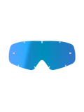Alpinestars Vision Youth Mirror Lens, écran de rechange bleu miroir pour lunettes, design incurvé en polycarbonate avec sept points de fixation et supports tear-off, accessoire de motocross pour enfant