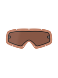 Alpinestars Vision Dual Pane Youth Lens, écran de rechange teinté Copper Rose pour masque, construction à double paroi avec joint noir, supports de tear-off intégrés, sept encoches de verrouillage, polycarbonate incurvé pour le motocross et le tout-terrain junior
