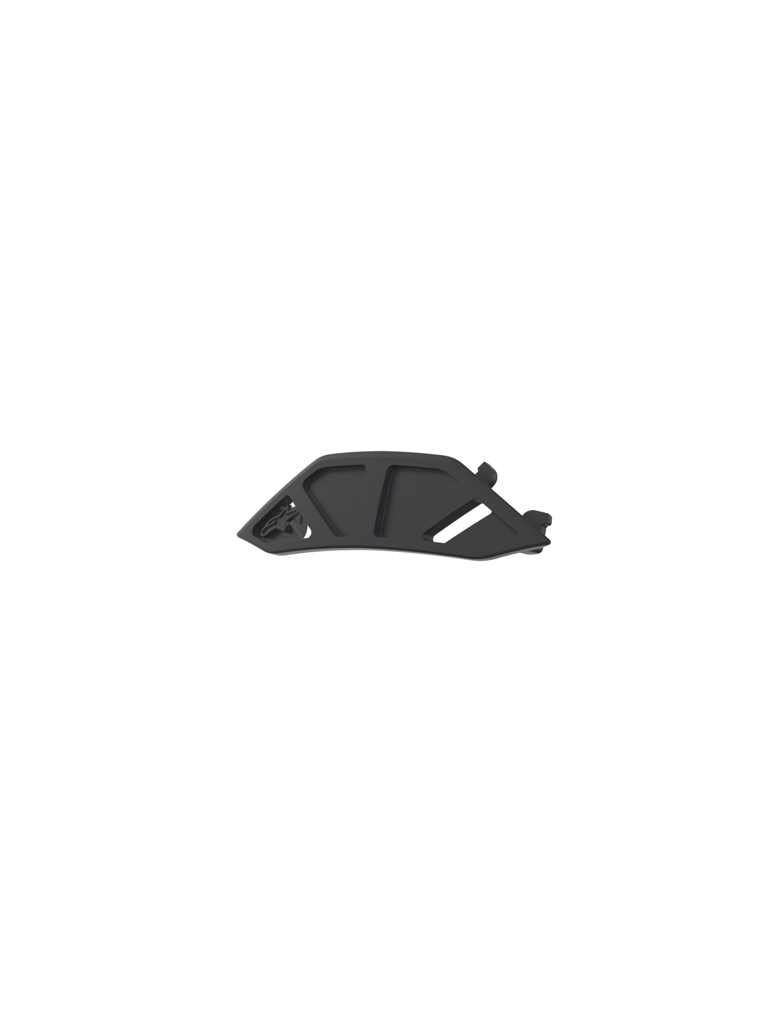 Alpinestars Vision 8-5-3 Nose Guard Replacement, black plastic motocross goggle accessory for off-road protection.
