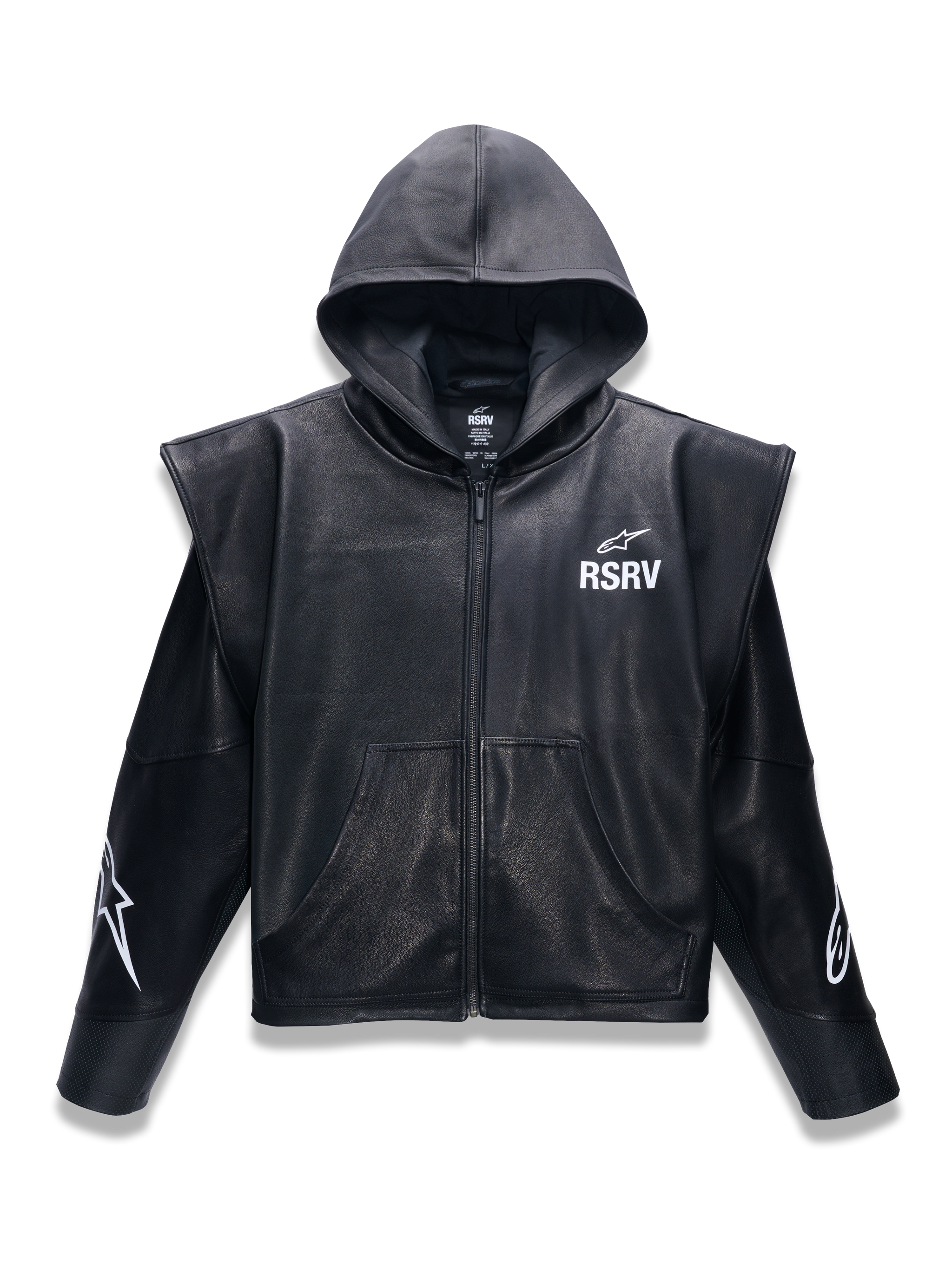 RSRV Axis Leather Hoodie