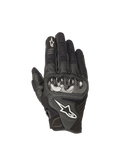 Alpinestars SMX-1 Air V2, gants de moto pour homme, noirs, cuir et mesh avec protection des articulations, certifiés CE