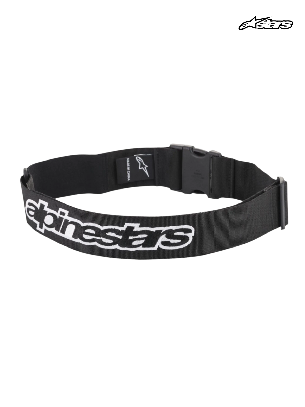 Alpinestars Ceinture Pit Radio, ceinture utilitaire de mécanicien pour course auto, noire, avec boucle à clip et logo brodé Alpinestars