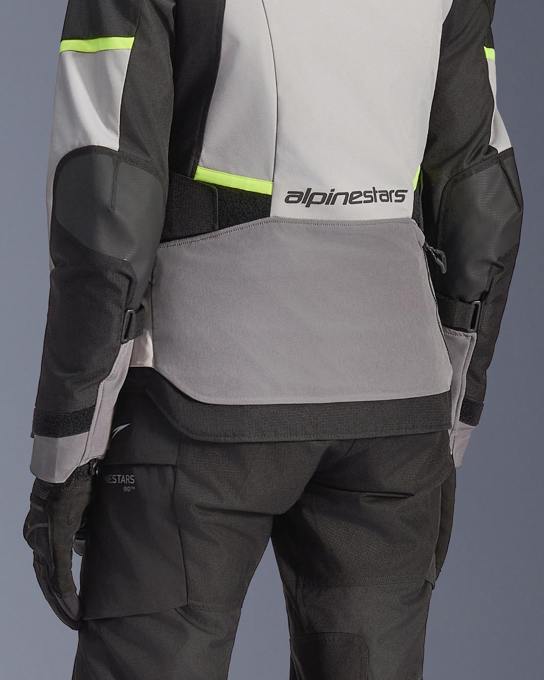 Alpinestars Stella Andes V4 Drystar Jacket, Women's Adventure Jacket, Dark Gray and Ice Gray, waterproof textile build.