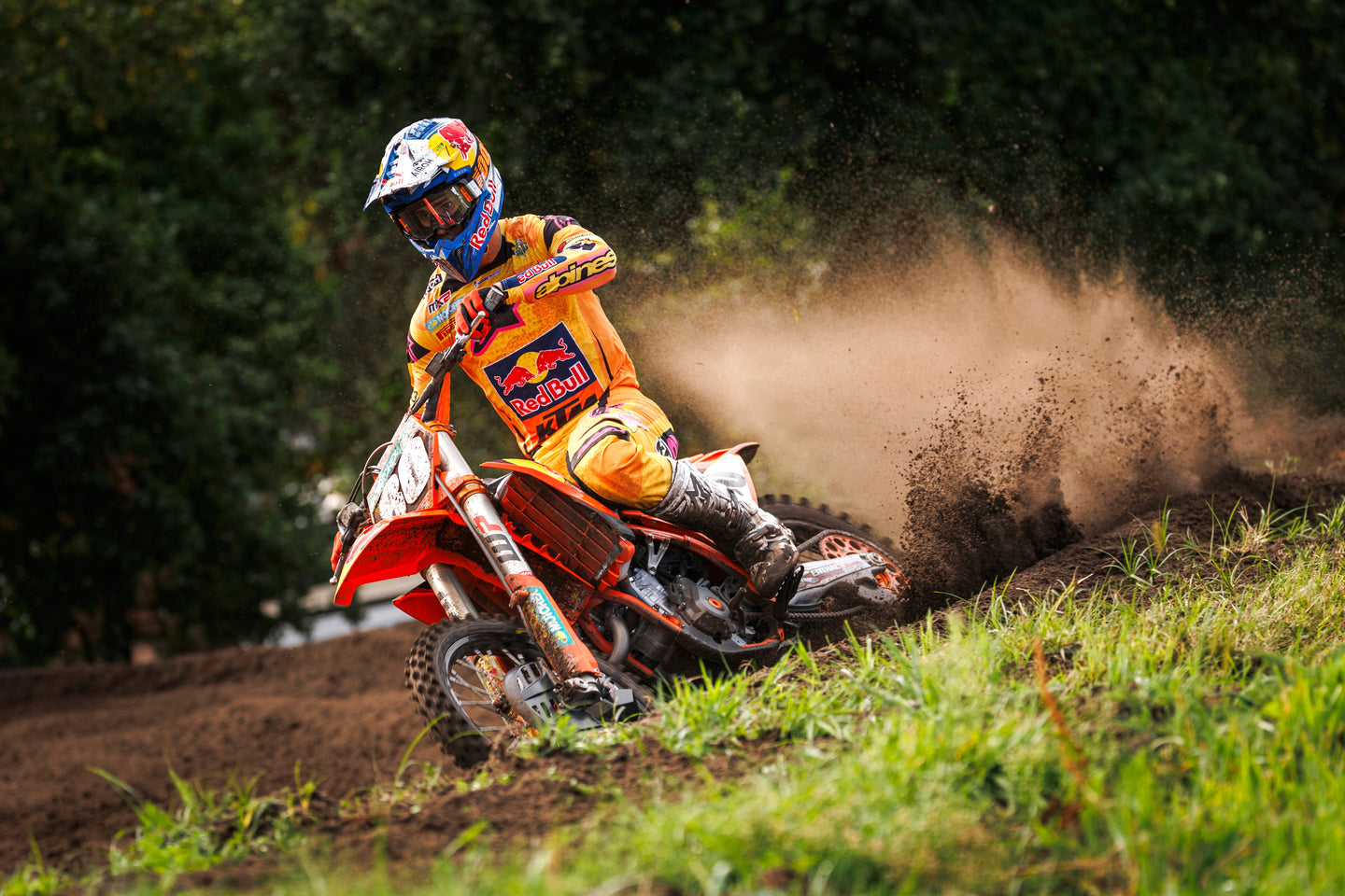 Andrea Adamo riding his KTM dirt bike wearing Alpinestars Tech 10 Boots
