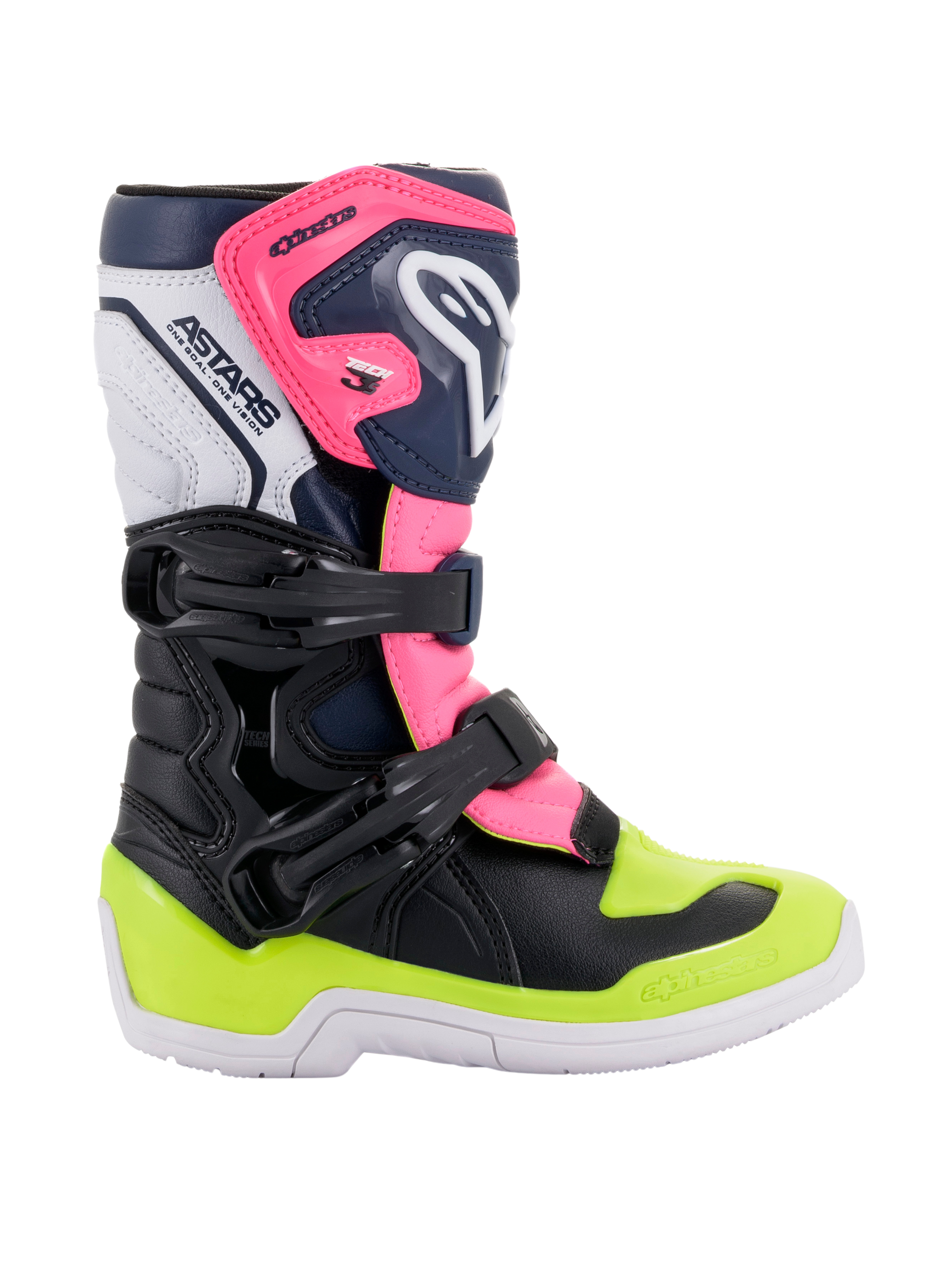 10 Noir Bleu foncé Rose Fluo