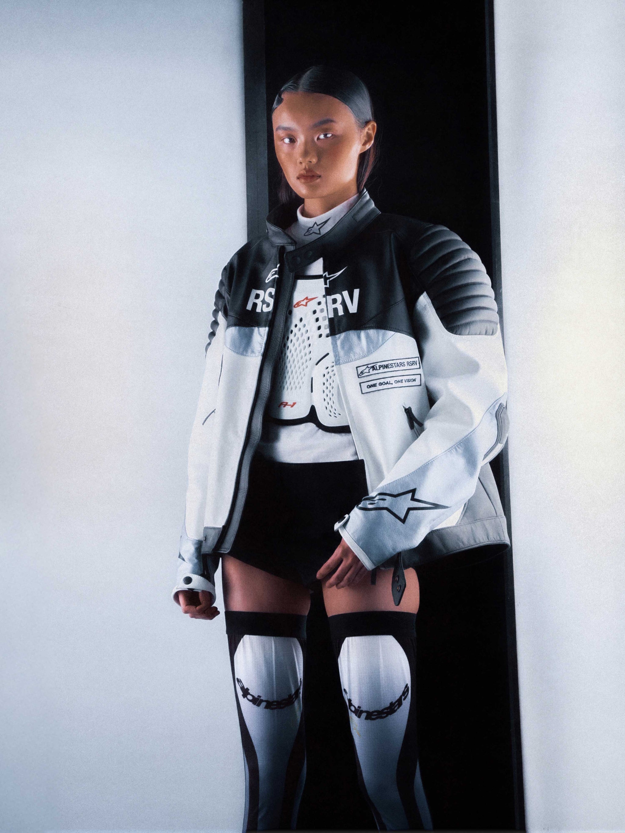 RSRV Threadline Veste en cuir