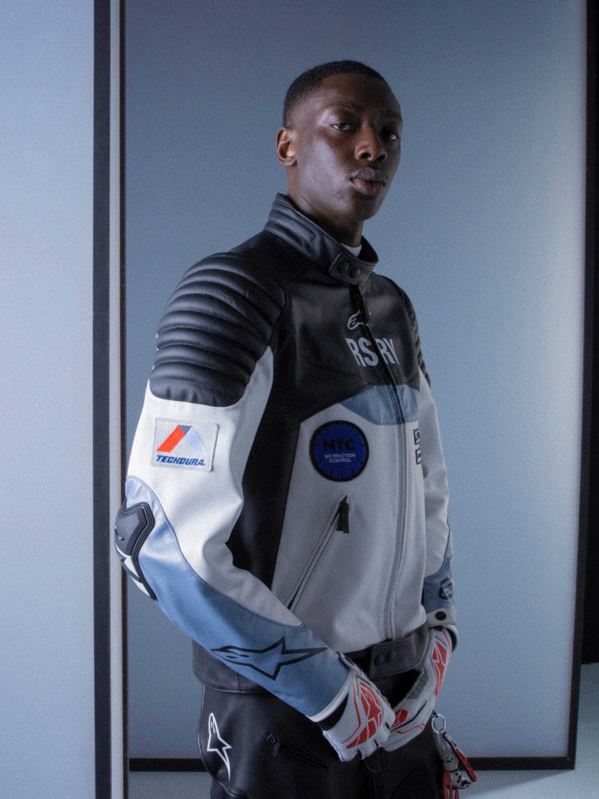 RSRV Threadline Veste en cuir