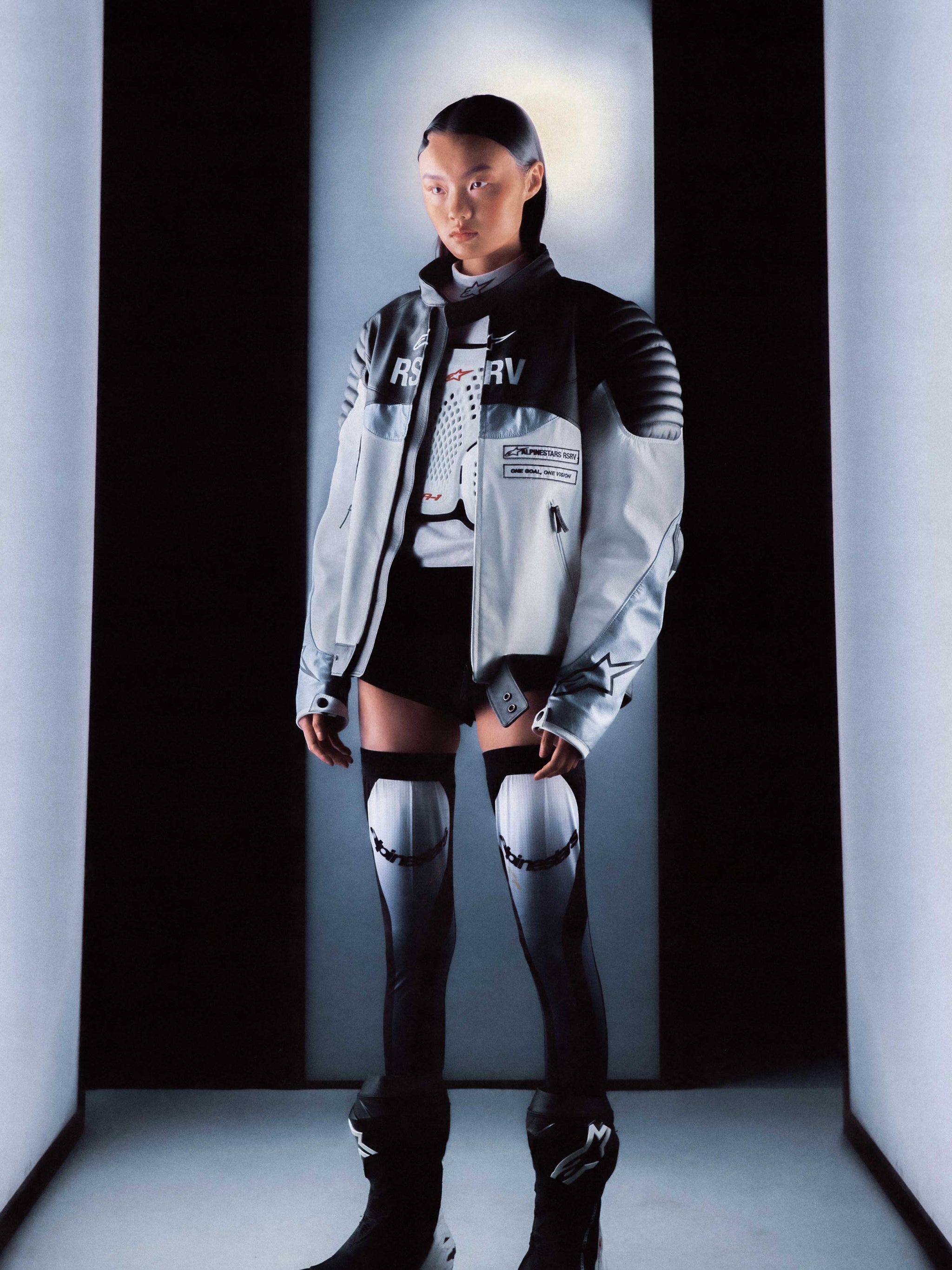 RSRV Threadline Veste en cuir