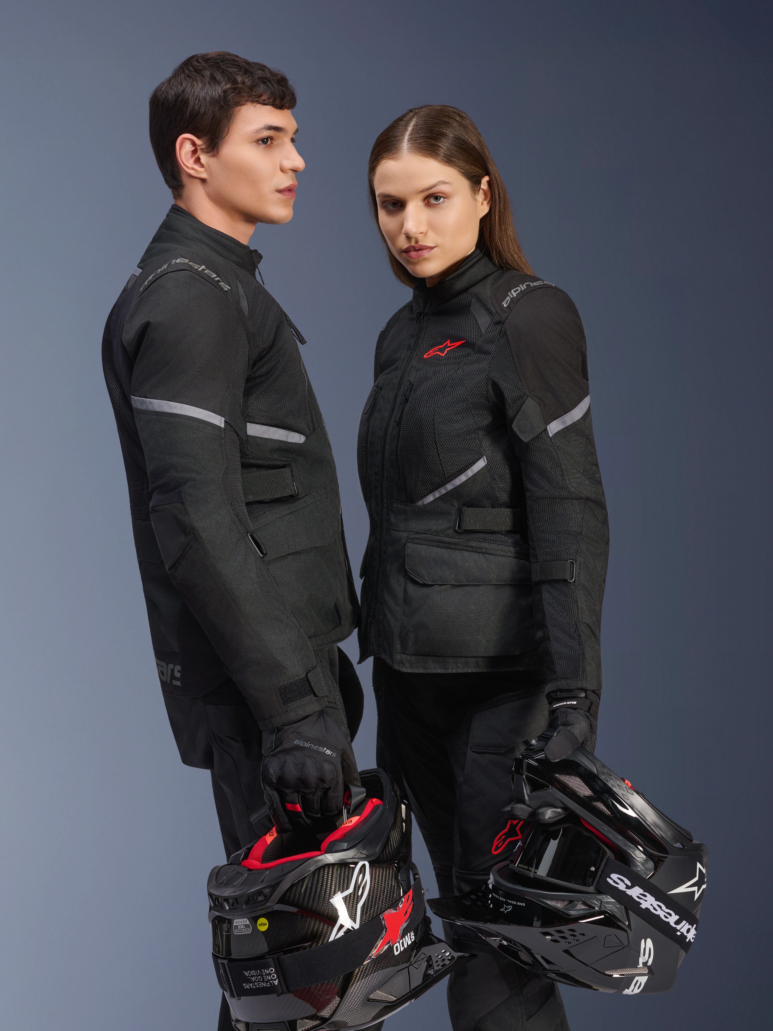 アルパラ アレスGS Stella Andes Air Drystar® - Black Motorcycle Jacket | Alpinestars®