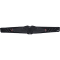 Alpinestars Sequence Kidney Belt, Black, motorcycle kidney belt featuring a central hexagonal TPR cell structure, perforated straps with small red details and white logo, ergonomic lumbar support for off-road and motocross racing