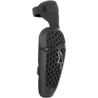 Alpinestars Youth Bionic Plus, coudière de protection pour jeune, noire, coque extérieure à motif en nid d'abeille avec logo Astar blanc, système de fermeture à double sangle, protection ergonomique de motocross et tout-terrain pour les jeunes